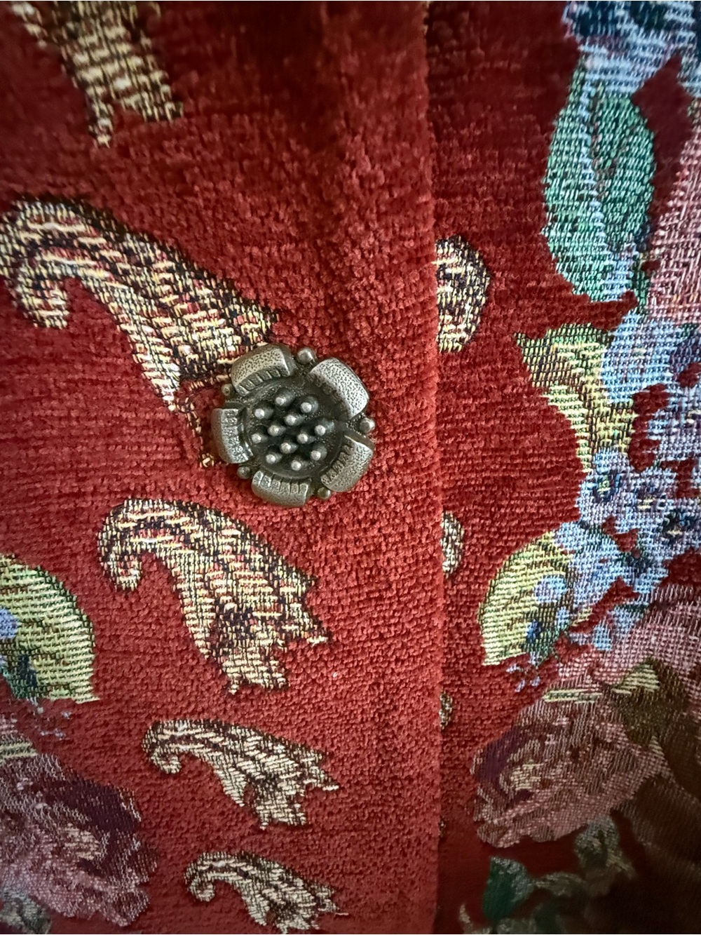 Soft Surroundings Embroidered Floral Coat - Picture 7 of 15